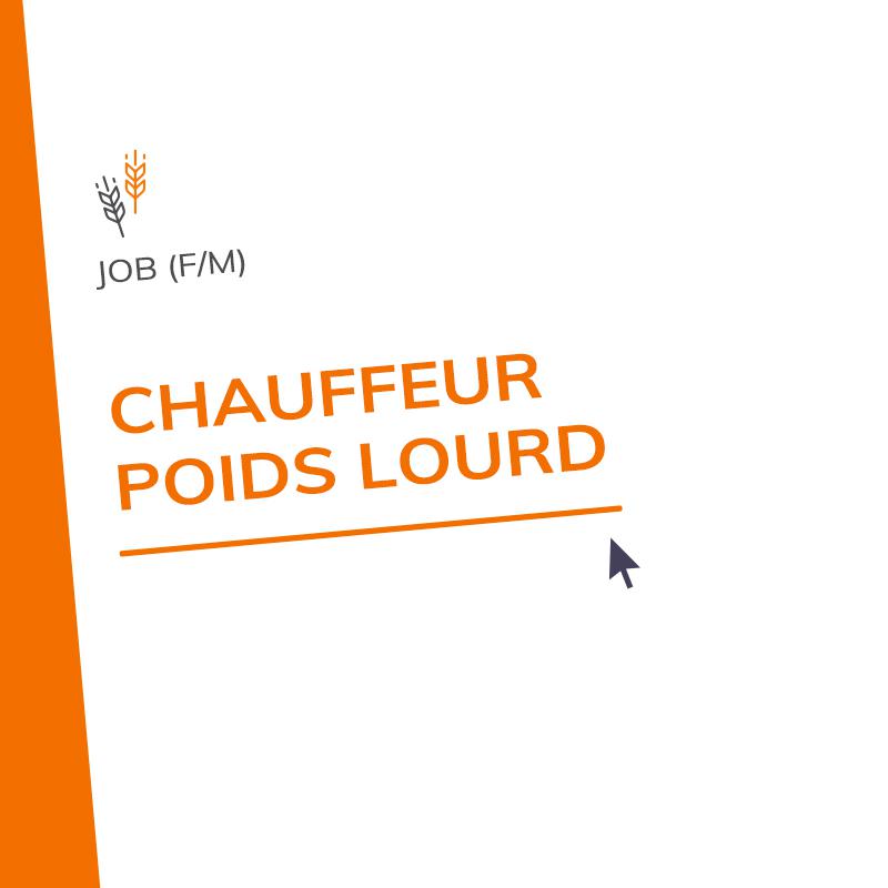 CHAUFFEUR POIDS LOURD (M/F)