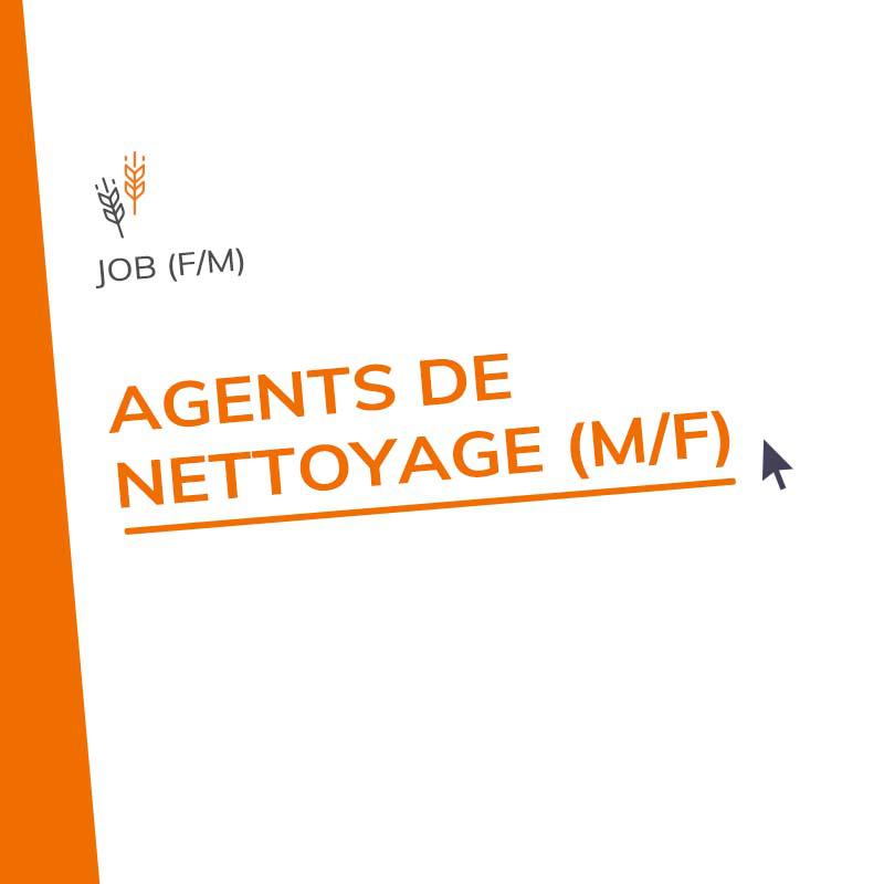  Agents de nettoyage (m/f)